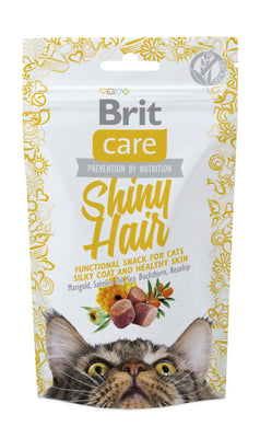BRIT CARE Shiny Hair, funkcionalna poslastica za mačke, za sjajno krzno, 50g