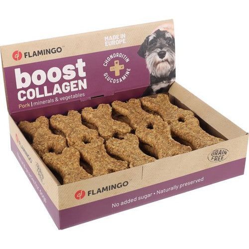 FLAMINGO Boost Collagen Koskice za pse sa svinjetinom, bez žitarica, 1kom, 24g