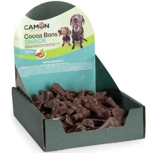 CAMON Poslastica za pse Ciokobone Kost Dark, s ukusom kakaa 5g