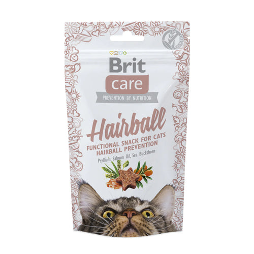 BRIT CARE Hairball, funkcionalna poslastica za mačke, 50g