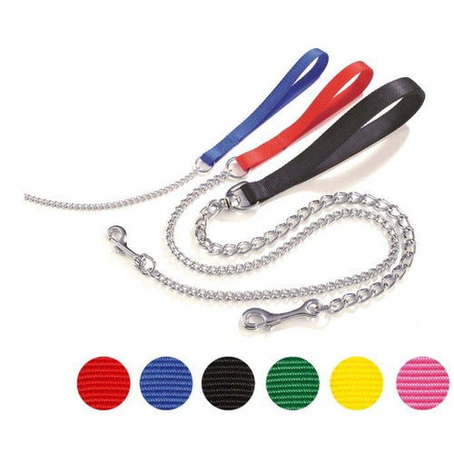 OUTLET CAMON Povodac za pse metalni sa najlonskim rukohvatom Roze 25mm/80cm