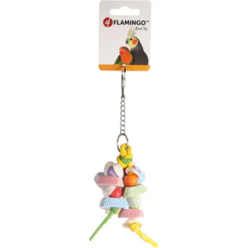 FLAMINGO Igračka za ptice Vislilica, školjkice, 22cm