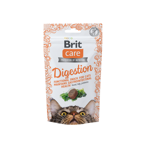 BRIT CARE Digestion, funkcionalna poslastica za mačke, 50g