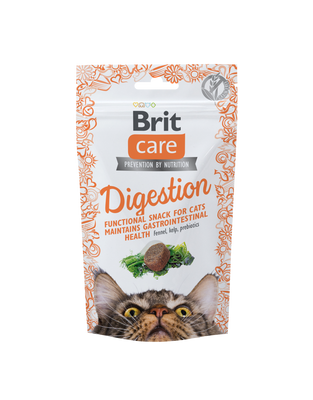 BRIT CARE Digestion, funkcionalna poslastica za mačke, 50g