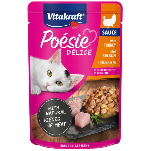 VITAKRAFT Posie Dlice, ćuretina u sočnom sosu, za mačke, 85g