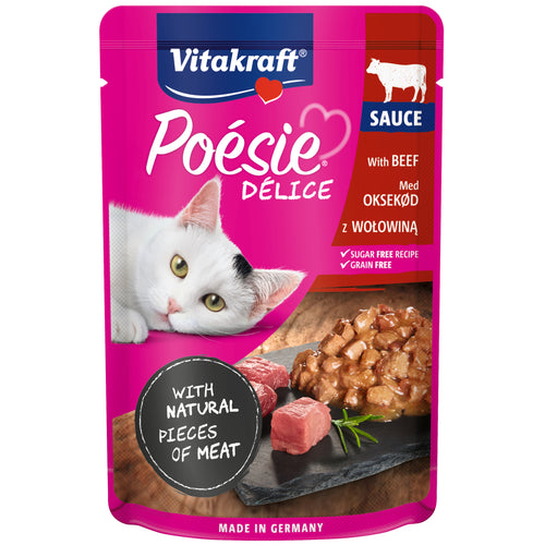 VITAKRAFT Posie Dlice, govedina u sočnom sosu, za mačke, 85g