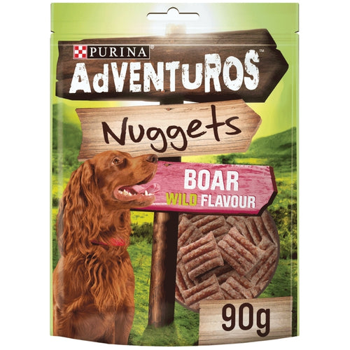 ADVENTUROS Poslastica za pse medaljoni Nuggets s mesom vepra 90g
