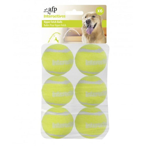 ALL4PAWS Interactive Igracka za pse Tenis Lopta, 6 kom, 6,5cm