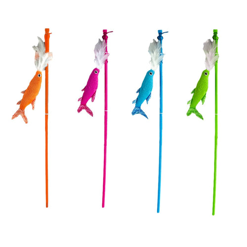 ALL4PAWS Modern Cat Igracka za macke Mahalica Riba, 69cm, raznih boja