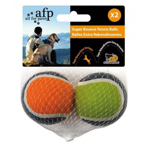 ALL4PAWS Outdoor Igracka za pse Super Bounce Lopte Tenis 2 kom, 6,5cm