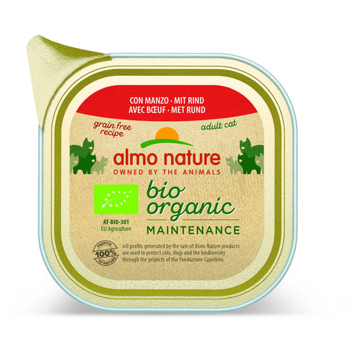 ALMO NATURE Biorganic Pasteta za macke s govedinom, 85g