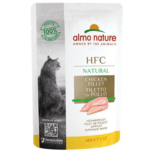 ALMO NATURE HFC Natural kesica za macke, Pileci file, 55g