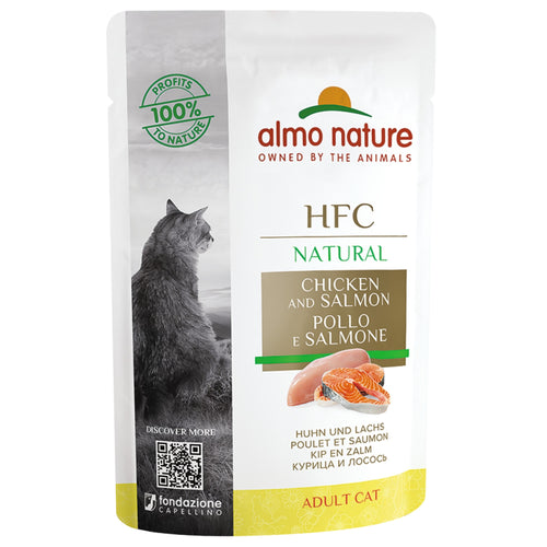 ALMO NATURE HFC Natural kesica za macke, Piletina i Losos, 55g