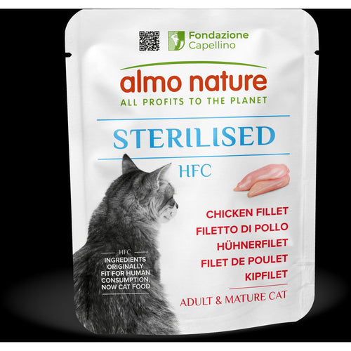 ALMO NATURE HFC Sterillised kesica za macke s piletinom, 50g