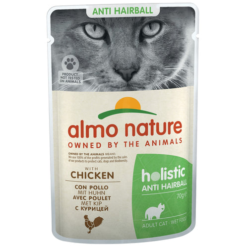 ALMO NATURE Holistic kesica za macke Anti-Hairball, Piletina, 70g