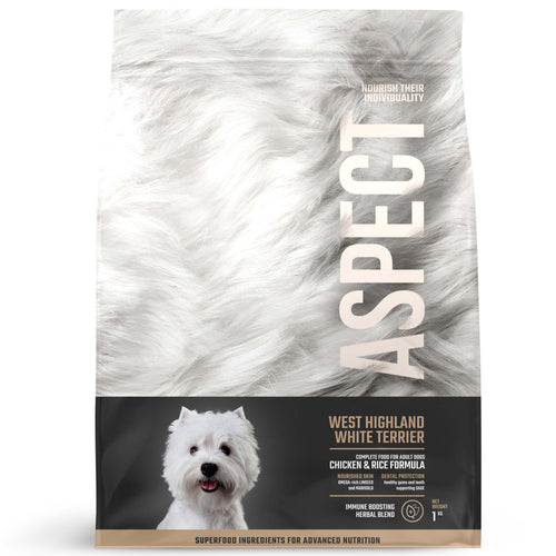 ASPECT West Highland White Terrier, s piletinom i pirincem