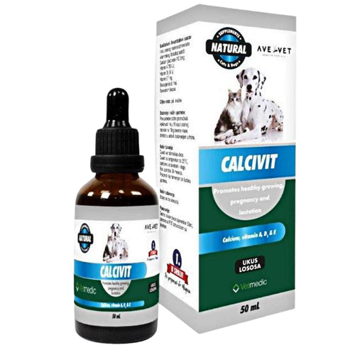 AVEVET Oralni rastvor za pse i macke Calcivit, s ukusom lososa