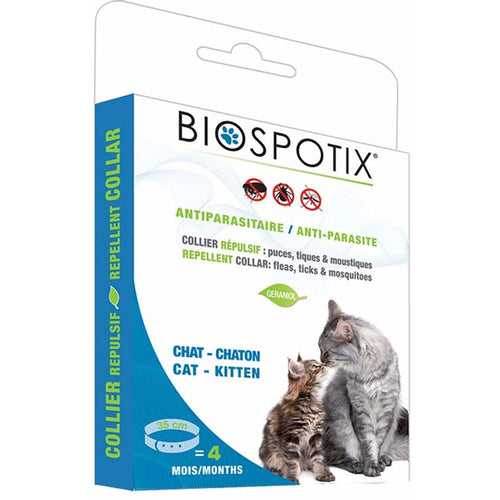 BIOSPOTIX Ogrlica za macke i macice antiparazitska 35cm