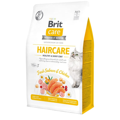 BRIT CARE Cat Haircare Healthy&Shiny Coat, bez zitarica, 400g