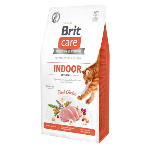 BRIT CARE Cat Indoor Anti-stress, bez zitarica