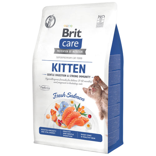 BRIT CARE KITTEN Gentle Digestion & Strong Immunity, bez zitarica