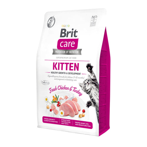 BRIT CARE KITTEN Healthy Growth&Development, bez zitarica, 2 kg
