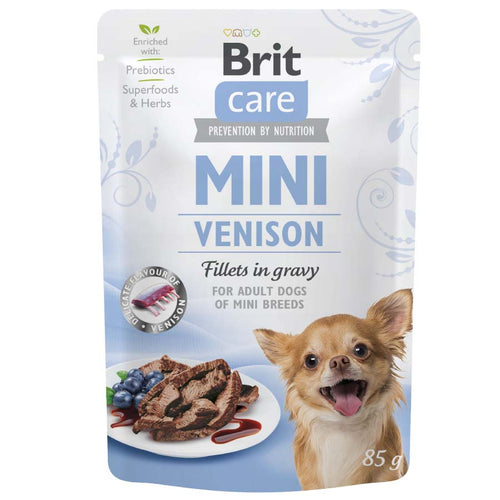 BRIT CARE Mini kesica, fileti u sosu s divljaci, 85g
