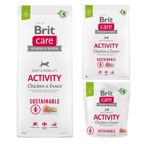 BRIT CARE Sustainable, Activity All Breed, s piletinom i insektima