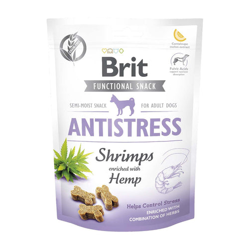 BRIT Functional poslastica za pse, Antistress sa skampima i konopljom, 150g