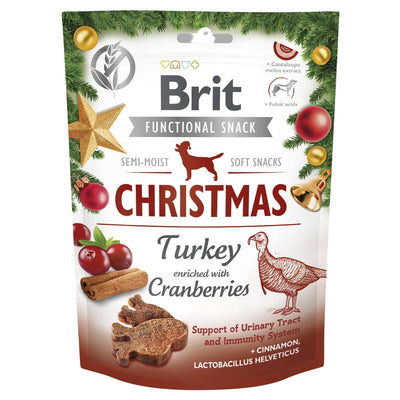 BRIT Functional poslastica za pse, Christmas s curetinom i brusnicama, 150g