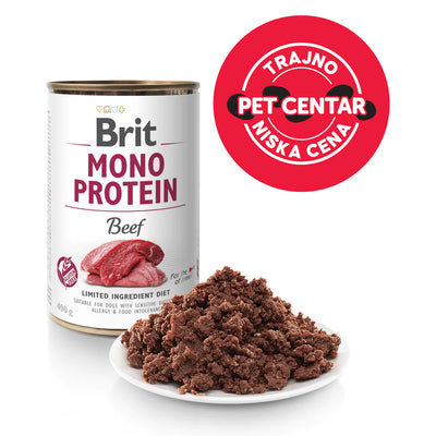 BRIT Mono Protein, s govedinom, bez zitarica, 400g