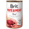 BRIT Pat & Meat, s komadićima govedine u pašteti, bez žitarica