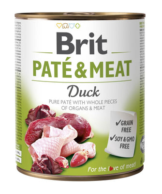 BRIT Pate & Meat, s komadicima pacetine u pasteti, bez zitarica, 800g
