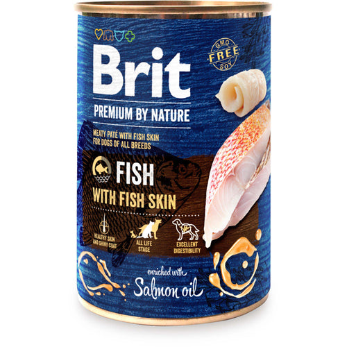 BRIT PREMIUM by Nature, mesna pasteta za pse s ribom i ribljom kozom