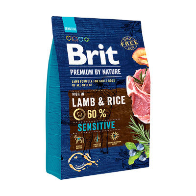 BRIT PREMIUM by Nature Sensitive s jagnjetinom i pirincem, 3kg
