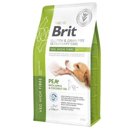 BRIT VC Dog Veg High Fibre, kod prekomerne telesne mase, bez zitarica, 2kg