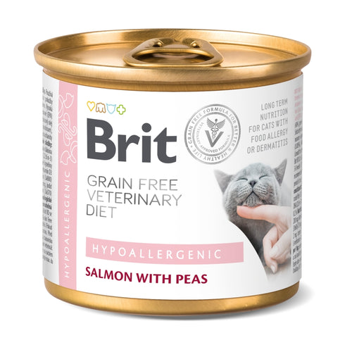 BRIT VD Cat Hypoallergenic, kod alergija na hranu, bez zitarica, 200g