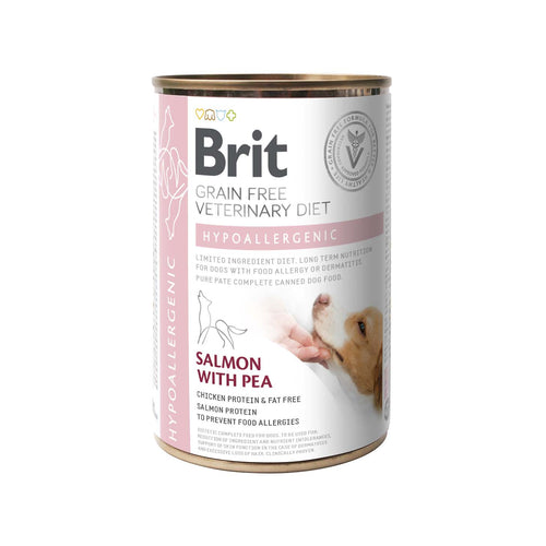 BRIT VD Dog Hypoallergenic, kod nepovoljnih reakcija na hranu, bez zitarica 400g