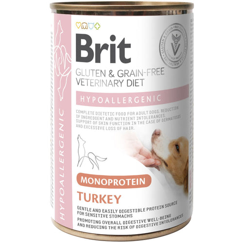 BRIT VD Hypoallergenic, monoproteinska hrana s curetinom, bez zitarica, 400g