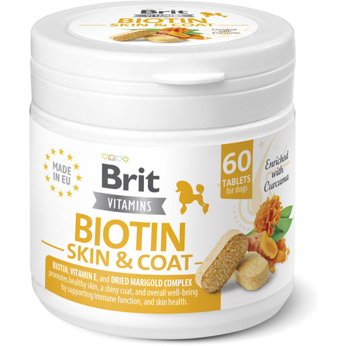 BRIT Vitamins Biotin Skin&Coat Care, dodatak prehrani za pse, 60tbl, 120g