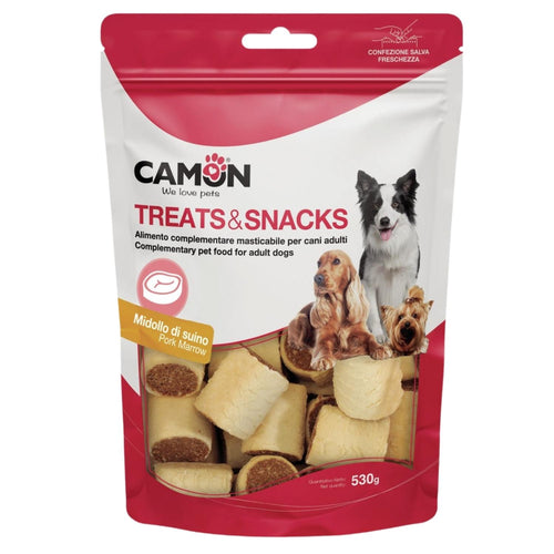 CAMON Poslastica za pse Rollos, keksici s kostanom srzi svinjetine, 530g