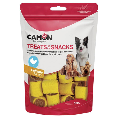 CAMON Poslastica za pse Rollos, s piletinom, 530g