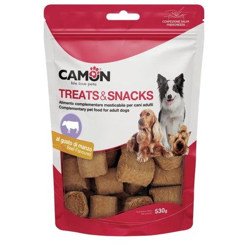 CAMON Poslastica za pse Rollos, sa aromom govedine, 530g