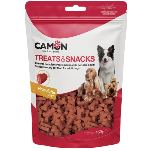 CAMON SnackBox Poslastice za pse Koskice HamBone, 450g