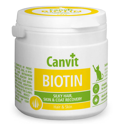 CANVIT Biotin tablete - Hair & Skin, za sjajnu dlaku, za macke 100g