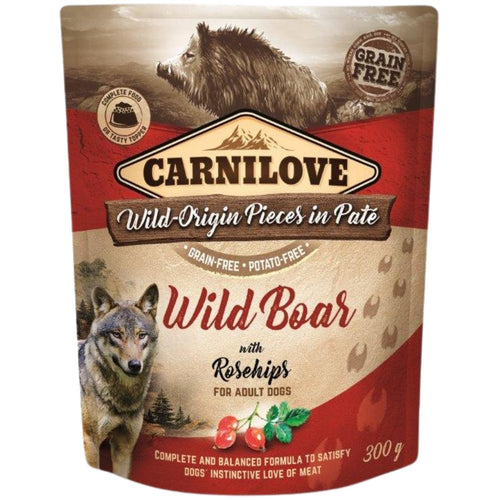 CARNILOVE Dog, pasteta s divljom svinjom i sipkom, bez zitarica, 300g