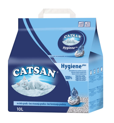 CATSAN Posip za macke, upijajuci Hygiene Plus 10L