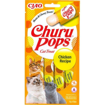 CHURU Cat Pops, socni zele, piletina 4x15g