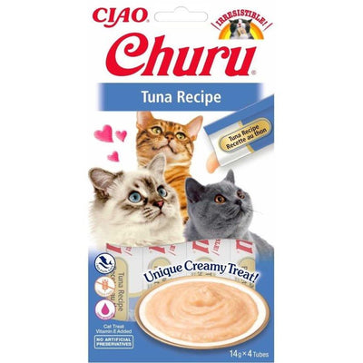 CHURU Cat Puree, krema, tunjevina, 4x14g