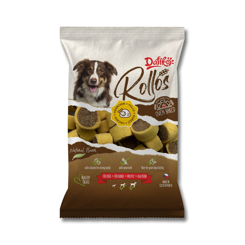 DAFIKO Poslastica za pse Rollos, zivina, 500g